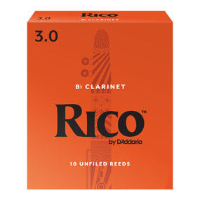 Rico  Bb Clarinet Reeds 10 pack,2.5