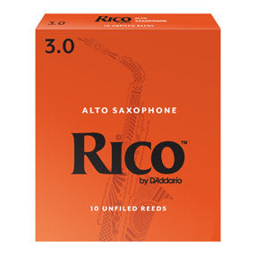 Rico Alto Saxophone Reeds 10 Pack, 3.0