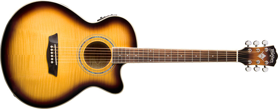 Washburn Festival EA15 Mini Jumbo Acoustic Electric