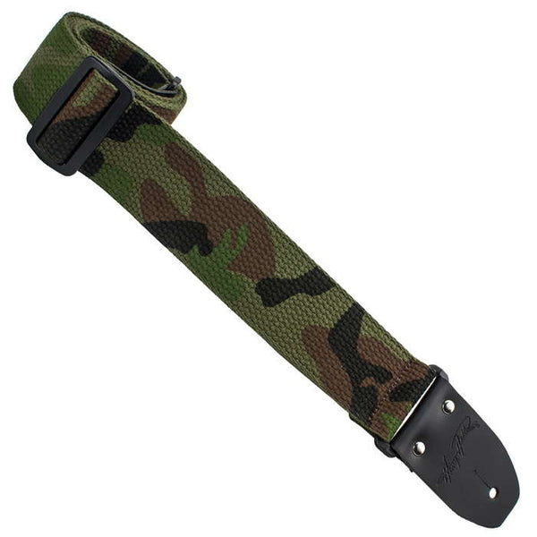 2" COTTON WITH DELUXE SEWN GARMENT LEATHER ENDS - CAMO
