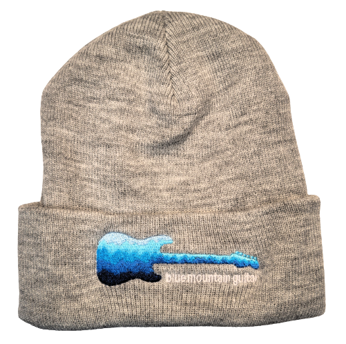Blue Mountain Guitar Beanie Hat