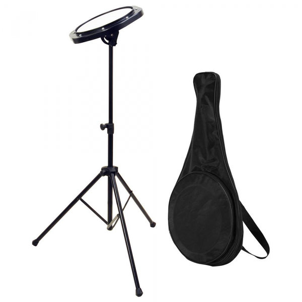 Drum Practice Pad with Stand & Bag