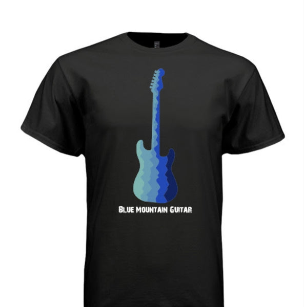 Blue Mountain Guitar Cotton T-Shirt