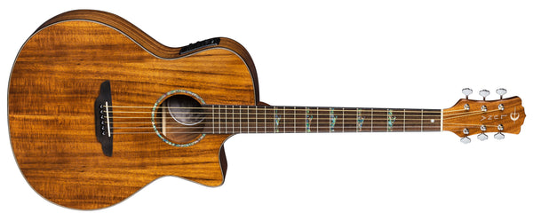 LUNA HIGH TIDE KOA GRAND CONCERT CUTAWAY A/E GUITAR