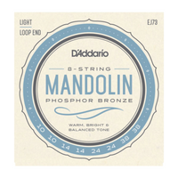 D'ADDARIO EJ73 Mandolin Strings, Phosphor Bronze, Light, 10-38