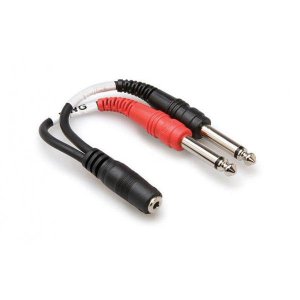 Y CABLE 3.5MM TRSF - 1/4" TS