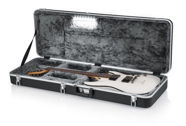 Gator Deluxe Molded LED electric guitar Case
