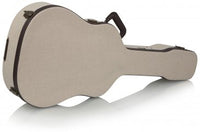 Gator Dreadnought Case Journeyman Burlap Exterior