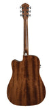 Washburn D10SCE Heritage 10 Series Dreadnought Cutaway Acoustic Electric Guitar. Tobacco Burst