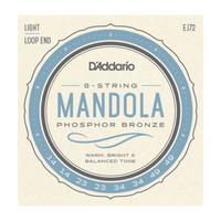 D'ADDARIO EJ72 Phosphor Bronze Mandola Strings, Light, 14-49