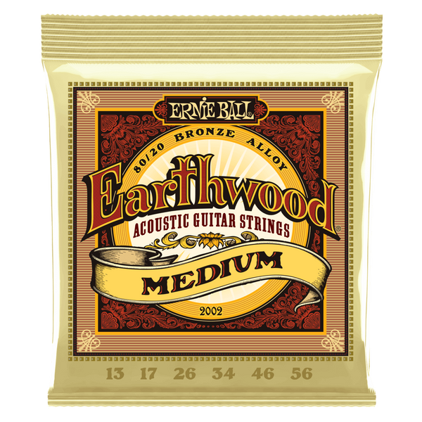 EARTHWOOD MEDIUM 80/20 BRONZE ACOUSTIC GUITAR STRINGS