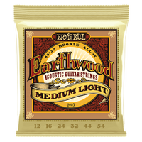EARTHWOOD MEDIUM LIGHT 80/20 BRONZE ACOUSTIC GUITAR STRINGS