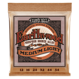 EARTHWOOD MEDIUM LIGHT PHOSPHOR BRONZE ACOUSTIC GUITAR STRINGS