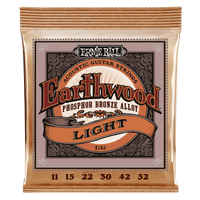 EARTHWOOD LIGHT PHOSPHOR BRONZE ACOUSTIC GUITAR STRINGS
