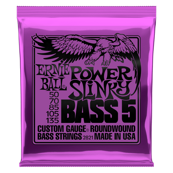 POWER SLINKY NICKEL WOUND ELECTRIC BASS STRINGS - 55-110 GAUGE