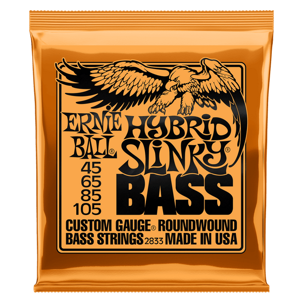 HYBRID SLINKY NICKEL WOUND ELECTRIC BASS STRINGS - 45-105 GAUGE