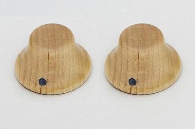 PK-3197 Set of 2 Wooden Bell Knobs Maple