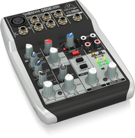 XENYX Q502USB Premium 5-Input 2-Bus Mixer with XENYX Mic Preamp & Compressor, British EQ and USB/Audio Interface