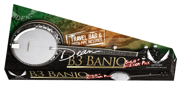 DEAN BANJO PACK W/ GIG BAG, STRAP, & PITCH PIPE