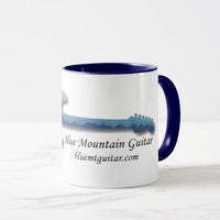 11oz Coffee Mug, Blue Mountain Guitar