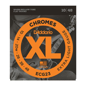 ECG23 Chromes Flat Wound,Extra Light, 10-48