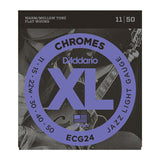 ECG24 Chromes Flat Wound, Jazz Light, 11-50