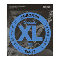 ECG25 Chromes Flat Wound, Light, 12-52