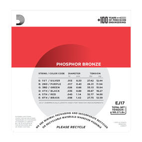 EJ17 Phosphor Bronze, Medium, 13-56