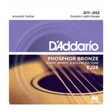 EJ26 Phosphor Bronze, Custom Light, 11-52