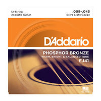 EJ41 12-String Phosphor Bronze, Extra Light, 9-45