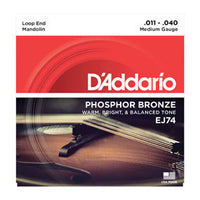 EJ74 Mandolin Strings, Phosphor Bronze, Medium, 11-40