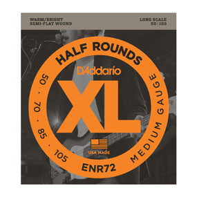ENR72 Half Rounds Bass, Medium, 50-105, Long Scale