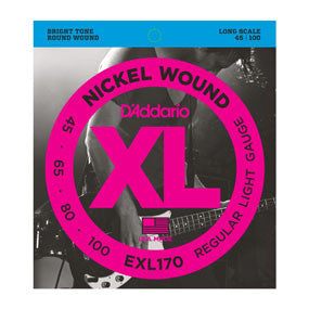 EXL170 Nickel Wound Bass, Light, 45-100, Long Scale
