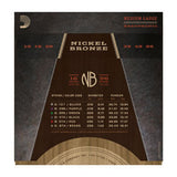NB1656 Nickel Bronze Acoustic Guitar Strings, Resophonic, 16-56