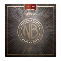NB1656 Nickel Bronze Acoustic Guitar Strings, Resophonic, 16-56