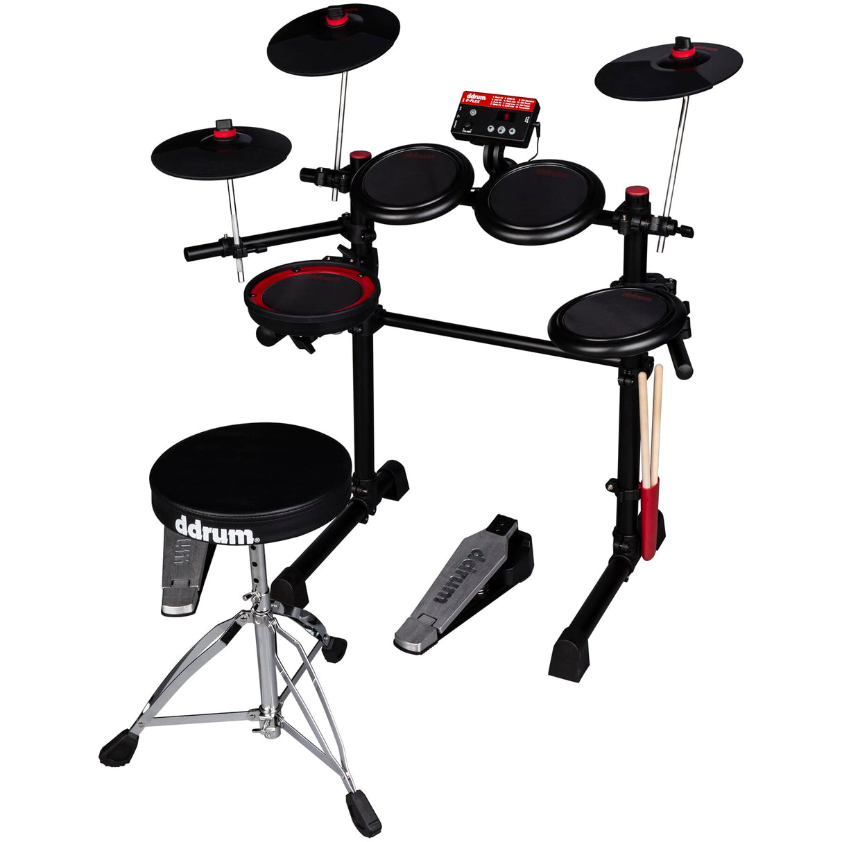 DDRUM E-FLEX COMPLETE ELECTRONIC DRUM SET WITH MESH DRUM HEADS
