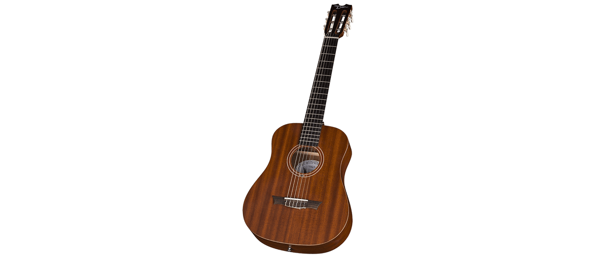 DEAN  FLIGHT MAHOGANY NYLON TRAVEL GUITAR W/GIGBAG