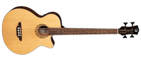 LUNA TRIBAL SHORT SCALE 30" ACOUSTIC-ELECTRIC BASS - SATIN NATURAL