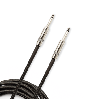 D'addario Custom Series Braided Instrument Cable - Black