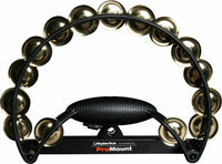 Rhythm Tech Pro Series Tambourine - Black/Black with Brass Jingles