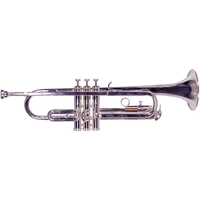 Lauren Silver Lacuered Student LTR110 Trumpet with Case