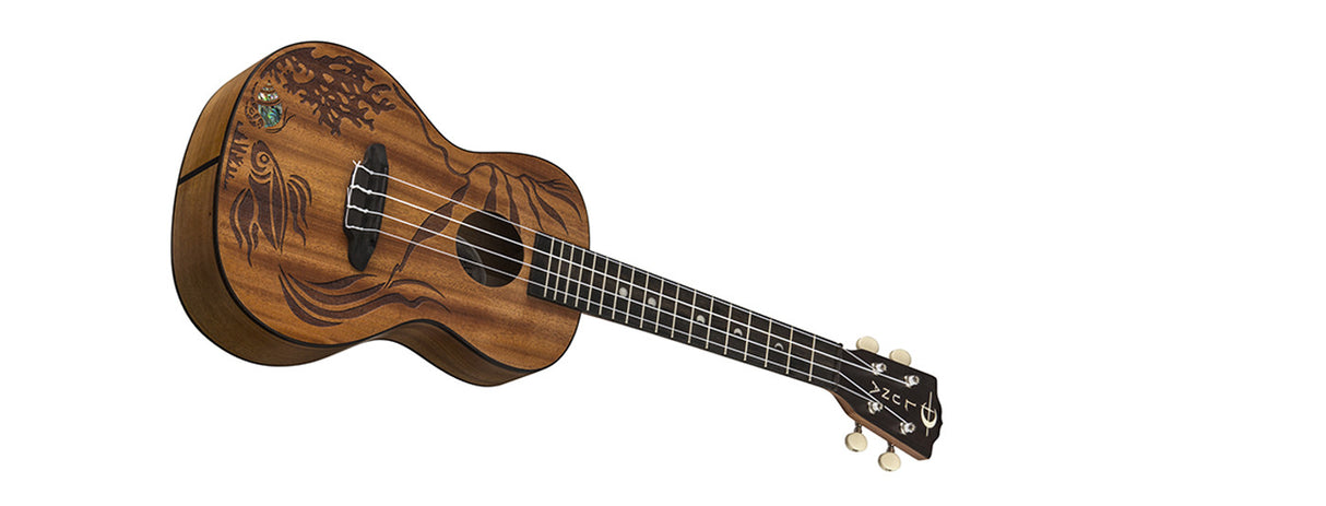 LUNA UKE CORAL - MAHOGANY