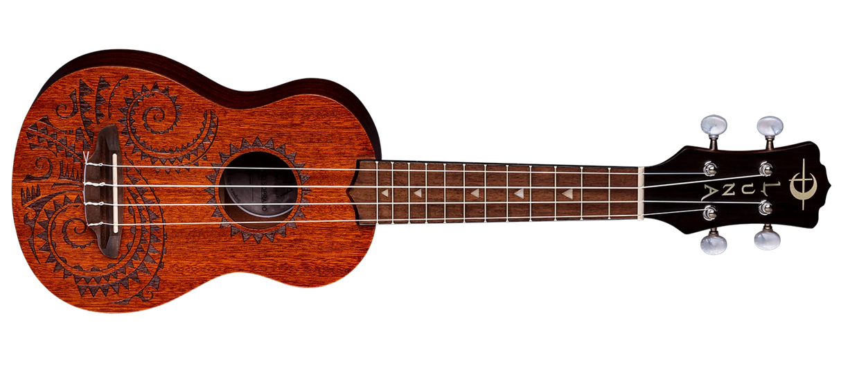 UKE TATTOO SOPRANO MAHOGANY W/ GIGBAG